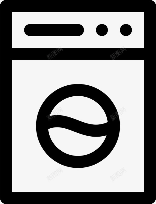 洗衣机清洁家务图标svg_新图网 https://ixintu.com 家务 洗衣 洗衣机 清洁