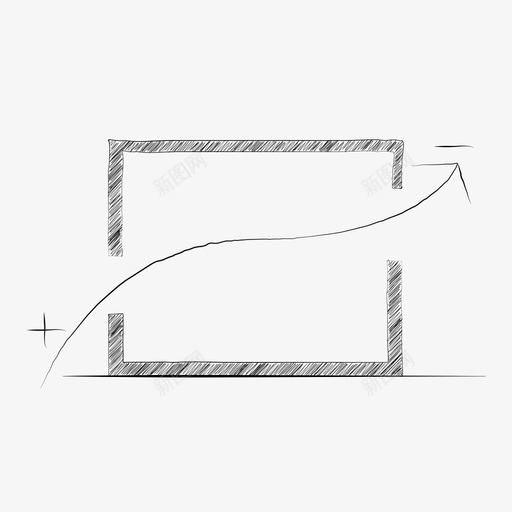 交叉通风循环手绘剖面图图标svg_新图网 https://ixintu.com 交叉通风 城市 建筑草图 循环 手绘剖面图 风