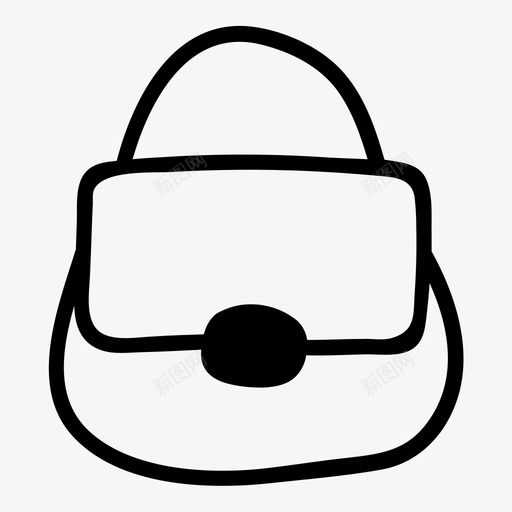 购物袋采购手袋图标svg_新图网 https://ixintu.com 商店 商店手绘 手袋 购物袋 采购
