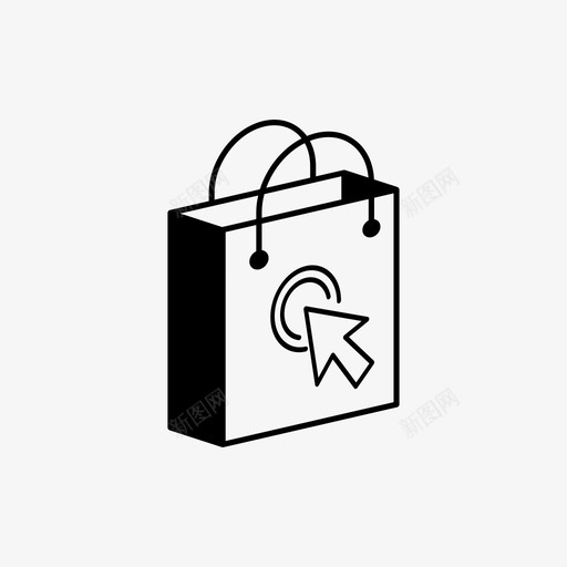 购物袋点击购物者图标svg_新图网 https://ixintu.com 点击 购物者 购物袋