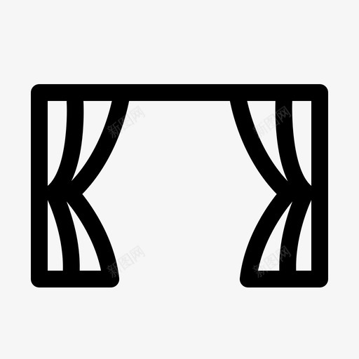 舞台表演艺术画笔图标svg_新图网 https://ixintu.com 工具 油漆 画笔 舞台表演 艺术