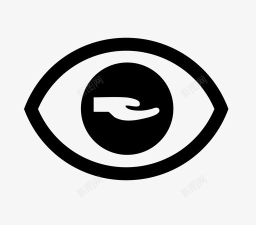 注意帮助乞求眼神图标svg_新图网 https://ixintu.com 专注 乞求 动词 困扰 注意帮助 看见 眼神
