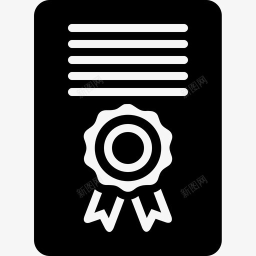 协议书证书合同图标svg_新图网 https://ixintu.com 协议书证书合同