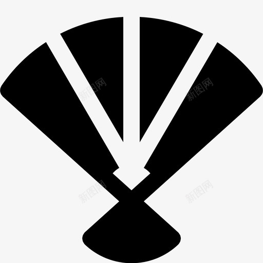 手摇风扇可折叠手持图标svg_新图网 https://ixintu.com 传统 可折叠 对象实体图标 手持 手摇风扇