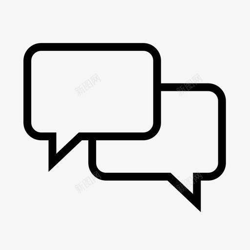 聊天交流facebook图标svg_新图网 https://ixintu.com facebook facebook大纲 交流 大纲 用户界面 社交媒体 聊天