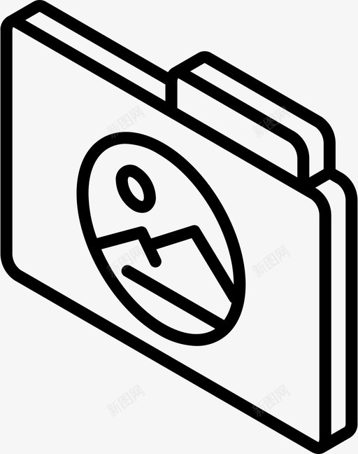 图像文件文件夹图标svg_新图网 https://ixintu.com iso 图像 文件 文件夹 文件夹和文件iso大纲 等轴测