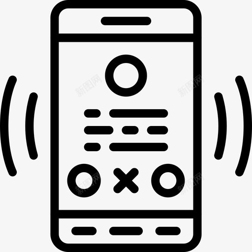 社交档案应用程序互动图标svg_新图网 https://ixintu.com Pretycons用户界面手机概述 互动 应用程序 手机 界面 社交档案