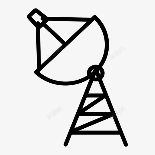卫星广播塔图标svg_新图网 https://ixintu.com 卫星 广播塔