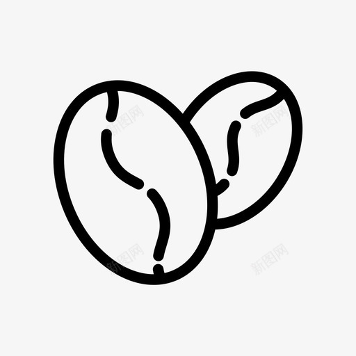 咖啡芳香咖啡豆图标svg_新图网 https://ixintu.com 咖啡 咖啡豆 芳香 饮料 饮茶