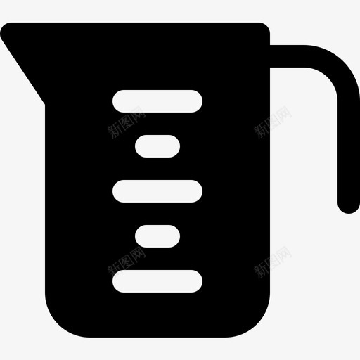 测量壶容器杯子图标svg_新图网 https://ixintu.com 厨房用具 容器 杯子 测量壶 秤 量具 食物