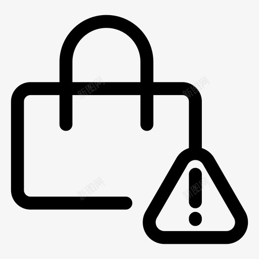 购物袋错误错误图标设置svg_新图网 https://ixintu.com 购物袋错误 错误图标设置