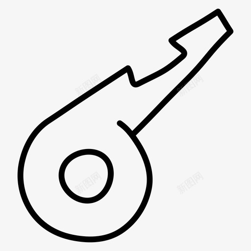口哨教练手绘图标svg_新图网 https://ixintu.com 体育涂鸦 口哨 手绘 教练 裁判 足球
