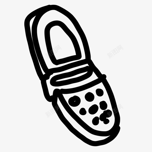 翻盖手机手绘诺基亚图标svg_新图网 https://ixintu.com 手绘 手绘对象 旧手机 翻盖手机 诺基亚