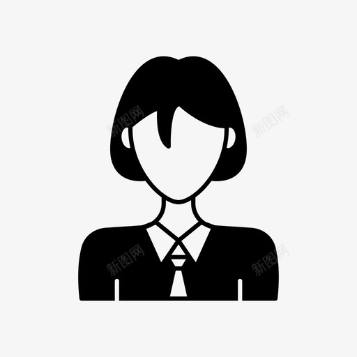 短发女孩化身短发图标svg_新图网 https://ixintu.com 化身 化身女人 女人 用户 短发 短发女孩