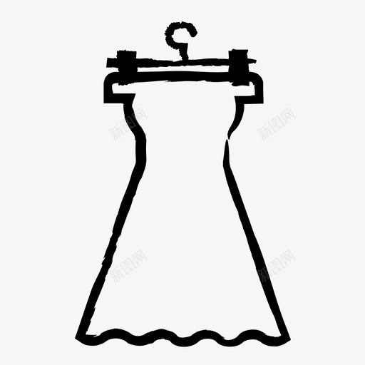 服装衣架商店图标svg_新图网 https://ixintu.com 商店 商店粗体画 尺码表 服装 衣架 衣柜