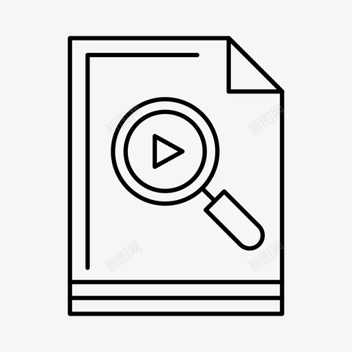 电影文件页面图标svg_新图网 https://ixintu.com 工作表 文件 文本 电影 网络和搜索引擎优化第一卷 页面