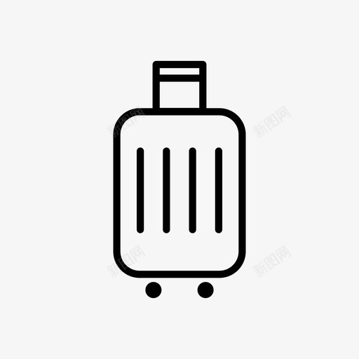 行李手推车旅馆图标svg_新图网 https://ixintu.com 手推车 手提箱 旅行 旅馆 行李