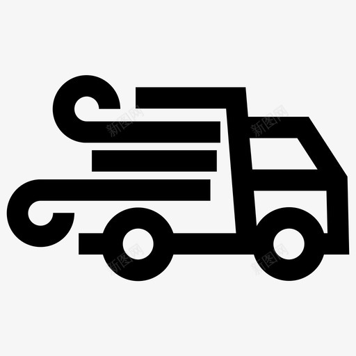 卡车交货车辆图标svg_新图网 https://ixintu.com 交货 卡车 车辆