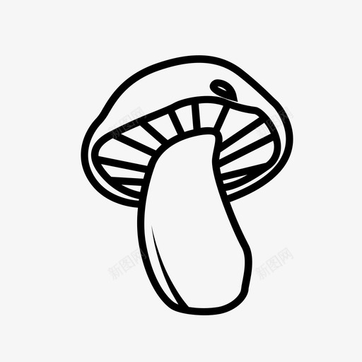 蘑菇食用菌木耳图标svg_新图网 https://ixintu.com 无花果蘑菇 木耳 蘑菇 野生蘑菇 食用菌