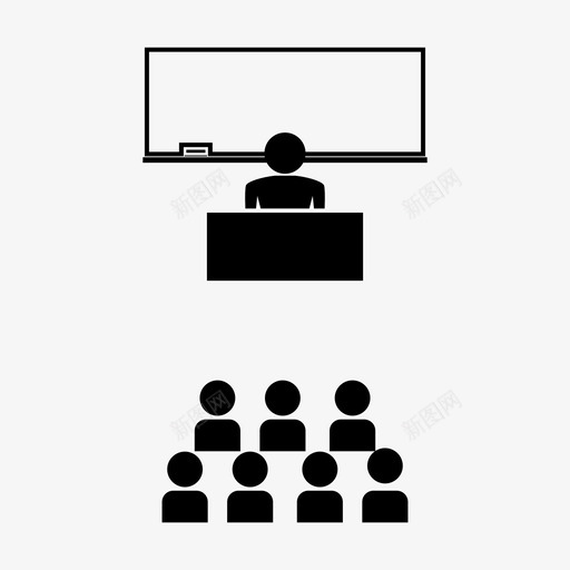 讲座课堂演讲图标svg_新图网 https://ixintu.com 学生 教学 演讲 讲座 课堂