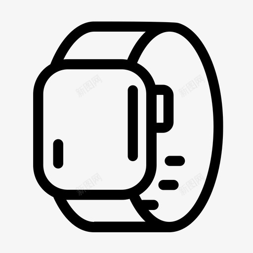 智能手表科技时间图标svg_新图网 https://ixintu.com 时间 智能手表 科技