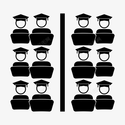 学生考试小组学习图标svg_新图网 https://ixintu.com 团队合作 学生 小组学习 工作 考试