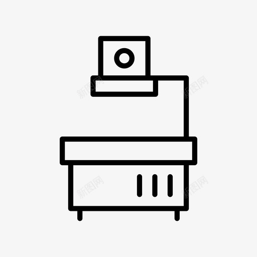投影仪设备演示图标svg_新图网 https://ixintu.com 办公室 投影仪 演示 视频 视频投影 设备