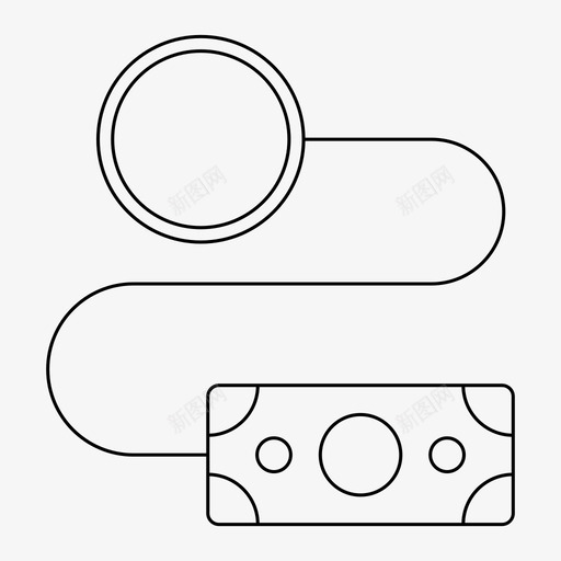 税金现金发票图标svg_新图网 https://ixintu.com 发票 增值税 现金 税金 货币