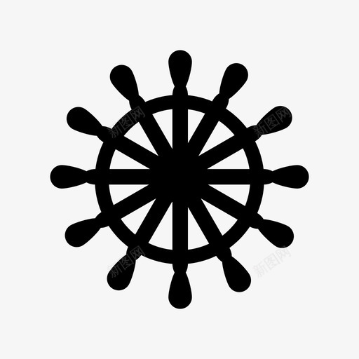 舵手控制海军图标svg_新图网 https://ixintu.com 控制 海军 航海 舵手 船
