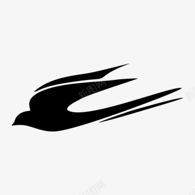 燕子小鸟飞翔图标图标