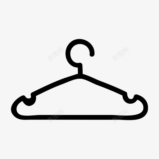 衣架时装商店图标svg_新图网 https://ixintu.com 商店 商店手绘 尺寸 尺码表 时装 衣架 衣柜