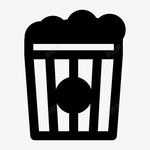 爆米花电影院零食图标svg_新图网 https://ixintu.com 爆米花 电影院 零食