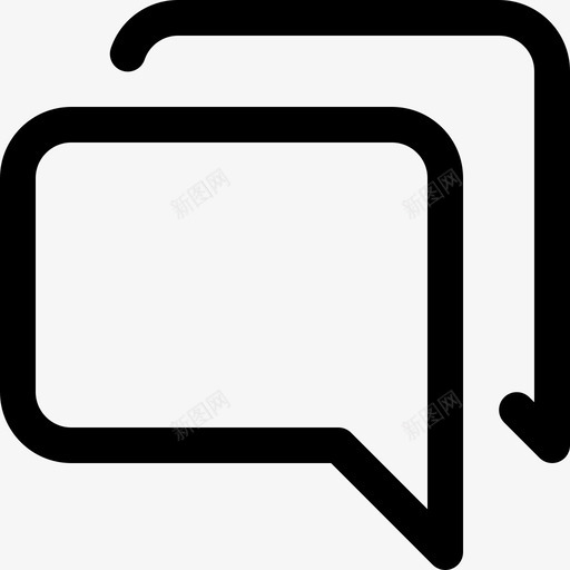 聊天单词气球对话回复图标svg_新图网 https://ixintu.com 单词气球 回复 对话 聊天单词气球 语音气泡 语音气泡线图标