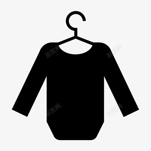 衣服婴儿连体裤图标svg_新图网 https://ixintu.com 商店 婴儿 尺码表 衣服 衣柜 连体裤