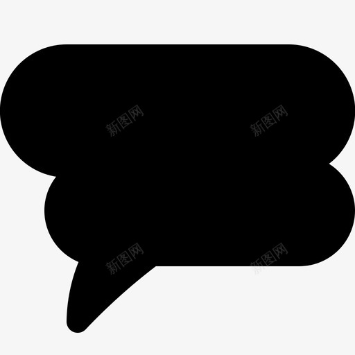 文字聊天气球评论对话图标svg_新图网 https://ixintu.com 回复 对话 文字聊天气球 评论 语音气泡实心图标 语音气球