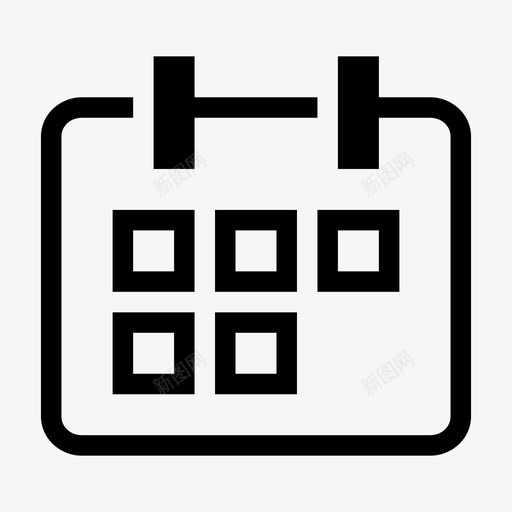 日历月历日历墙图标svg_新图网 https://ixintu.com 任务计划器 日历 日历墙 时间日历 月历 计划标记