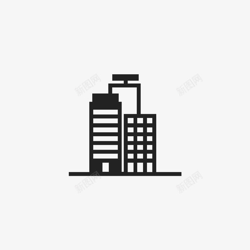 建筑物街区城市图标svg_新图网 https://ixintu.com 公寓 城市 城镇 建筑物 村庄 街区