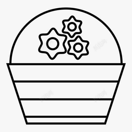 花篮派对图标svg_新图网 https://ixintu.com 派对 花篮