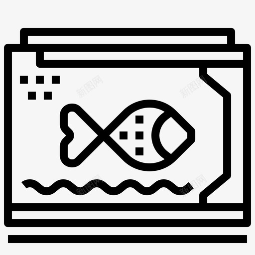 鱼缸配件宠物店图标svg_新图网 https://ixintu.com 宠物店 玩具 配件 鱼缸