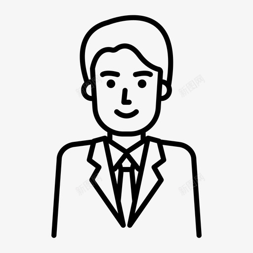 商人公司职员雇员图标svg_新图网 https://ixintu.com 公司职员 商人 工人 雇员