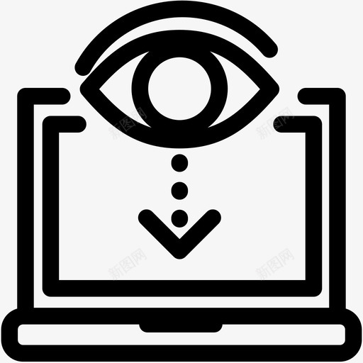 可见计算机眼睛图标svg_新图网 https://ixintu.com 可见 开发大纲 搜索 眼睛 视图 计算机