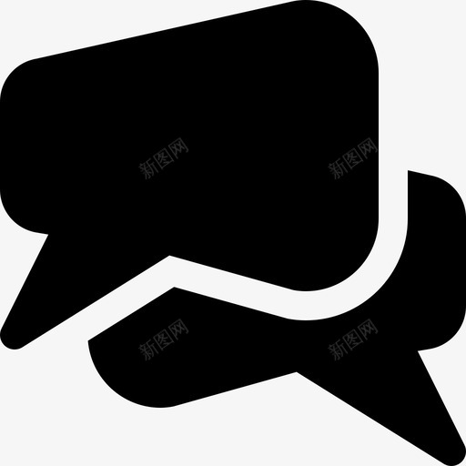 消息和对话聊天气球交流图标svg_新图网 https://ixintu.com 交流 对话 消息和对话 聊天气球 语音气泡 语音气泡实心图标