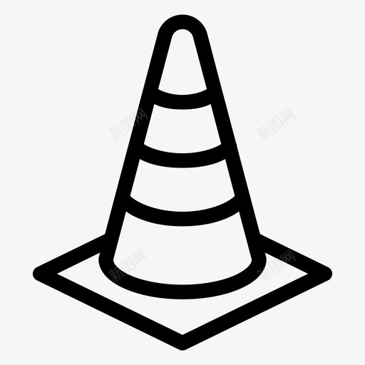 交通锥建筑道路工程图标svg_新图网 https://ixintu.com 交通锥 其他 建筑 道路工程