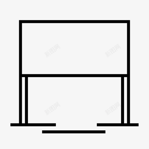 标志板导航板布告板图标svg_新图网 https://ixintu.com 导航板 布告板 杂项线图标 标志板 街道板 道路
