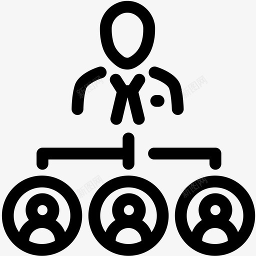 结构层级领导图标svg_新图网 https://ixintu.com 发展纲要 团队 团队合作 层级 结构 领导