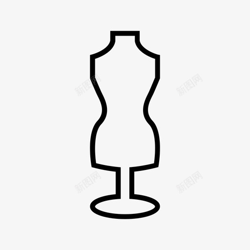 采购产品人体模型衣服时装图标svg_新图网 https://ixintu.com 时装 衣服 衣服轮廓 裁缝 采购产品人体模型