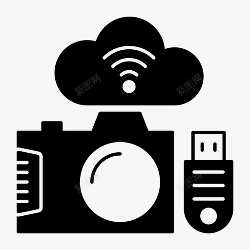 捕获摄像头云图标svg_新图网 https://ixintu.com usb 云 技术 捕获 摄像头 网络搜索引擎优化字形图标