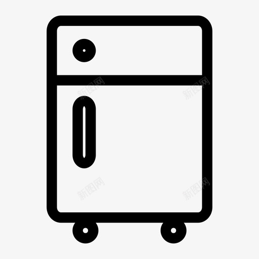 冰箱冷库冷藏箱图标svg_新图网 https://ixintu.com 冰箱 冷冻机 冷却器 冷库 冷藏箱