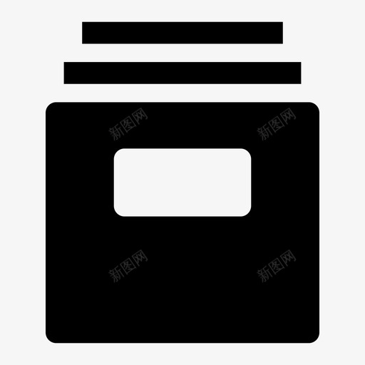 档案盒子文件图标svg_新图网 https://ixintu.com 储藏室 文件 档案 盒子