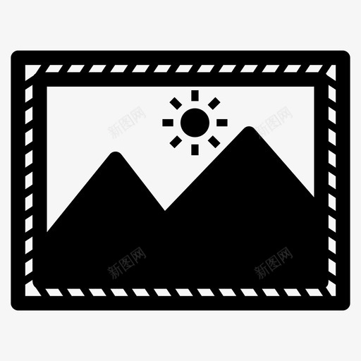 艺术展示相框画廊图标svg_新图网 https://ixintu.com 图片 照片 相框画廊 艺术展示 视图